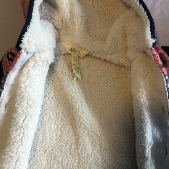 Like new fuzzy Matilda Jane sweater hoodie vest size 2T - Picture 9 of 10